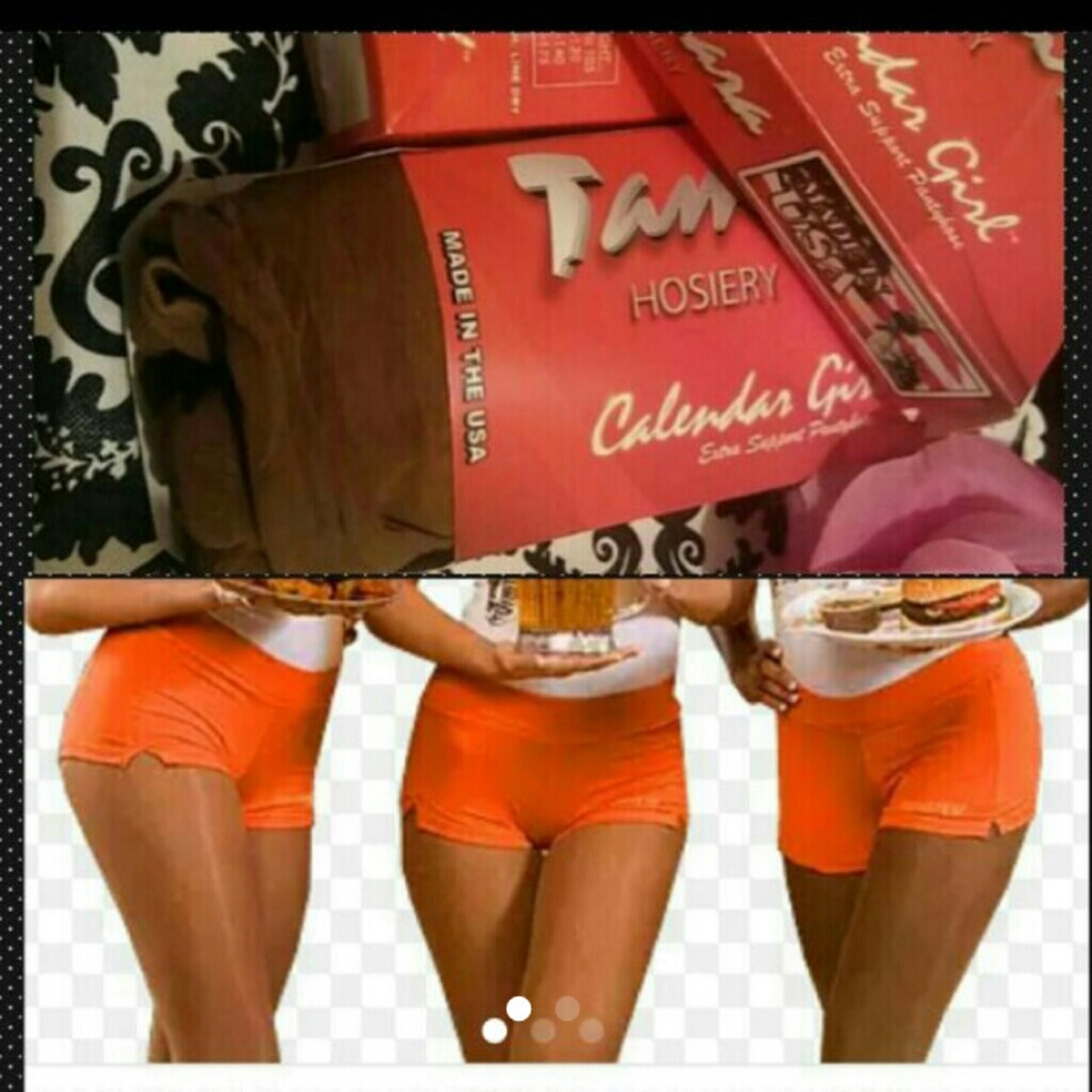 Hooters Tights pantyhose suntan new
